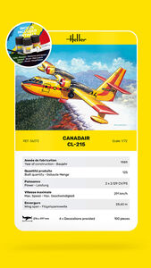 Maquette Heller Canadair Cl-215 Starter Kit (peinture Incluse)